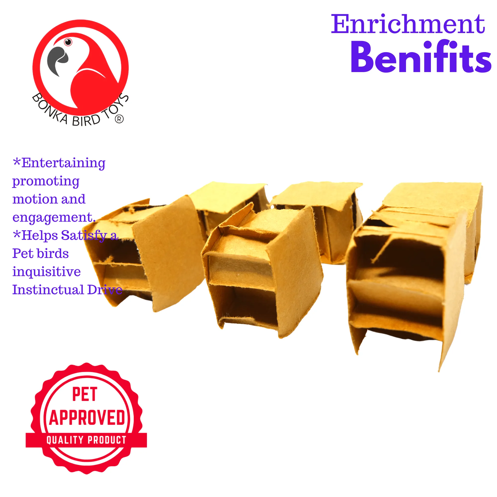 2531 Pk6 1.25" Cardboard Cubes