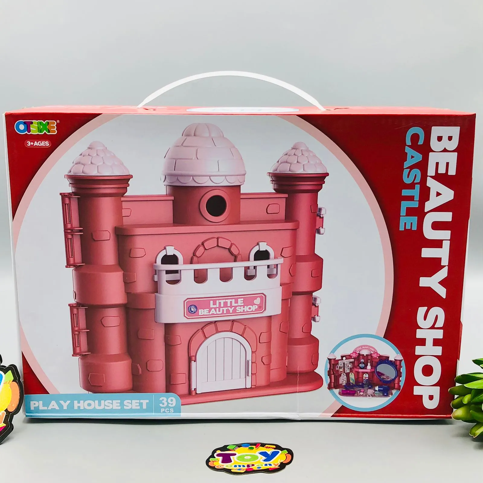 39Pcs Castle Beauty Shop Pretend Play House Set