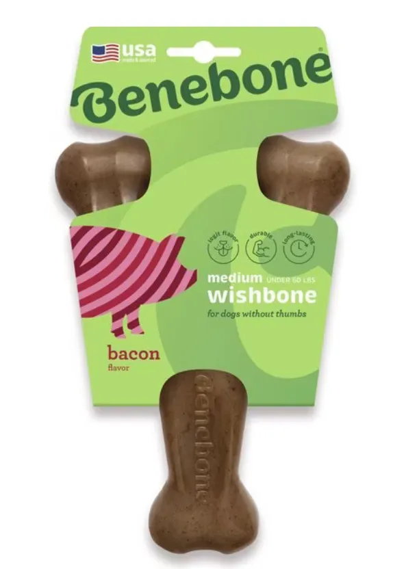 Benebone Wishbone Chew Bacon Flavor