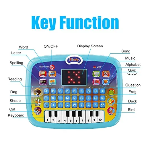 Graphene Educational Learning Kids Laptop Tablet Computer with Music and Fun Activities, Engaging Learning Toy for Toddlers| Ideal Educational Laptop with Games, Colorful