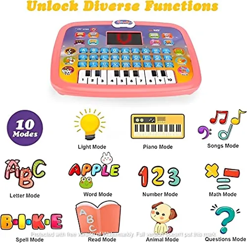 Graphene Educational Learning Kids Laptop Tablet Computer with Music and Fun Activities, Engaging Learning Toy for Toddlers| Ideal Educational Laptop with Games, Colorful