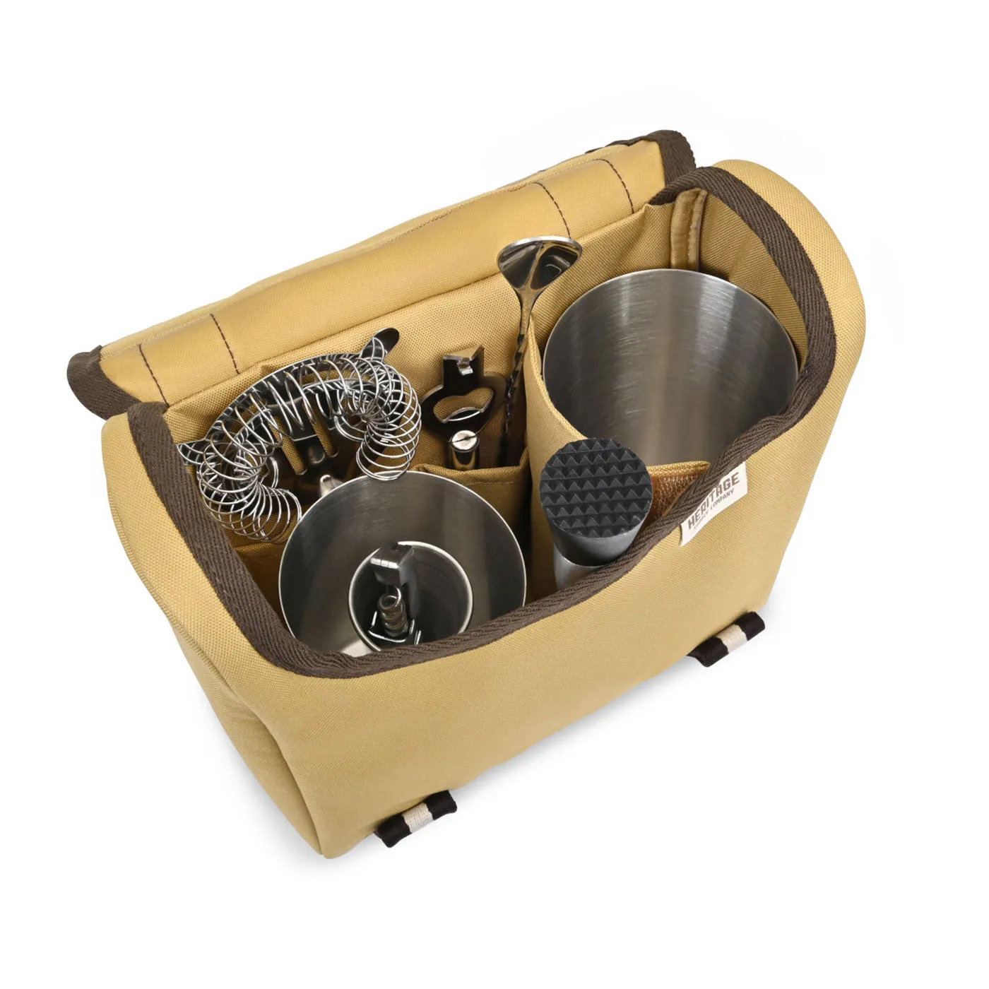 Heritage Supply Traveling Mixologist Custom Tote Kits, Dune