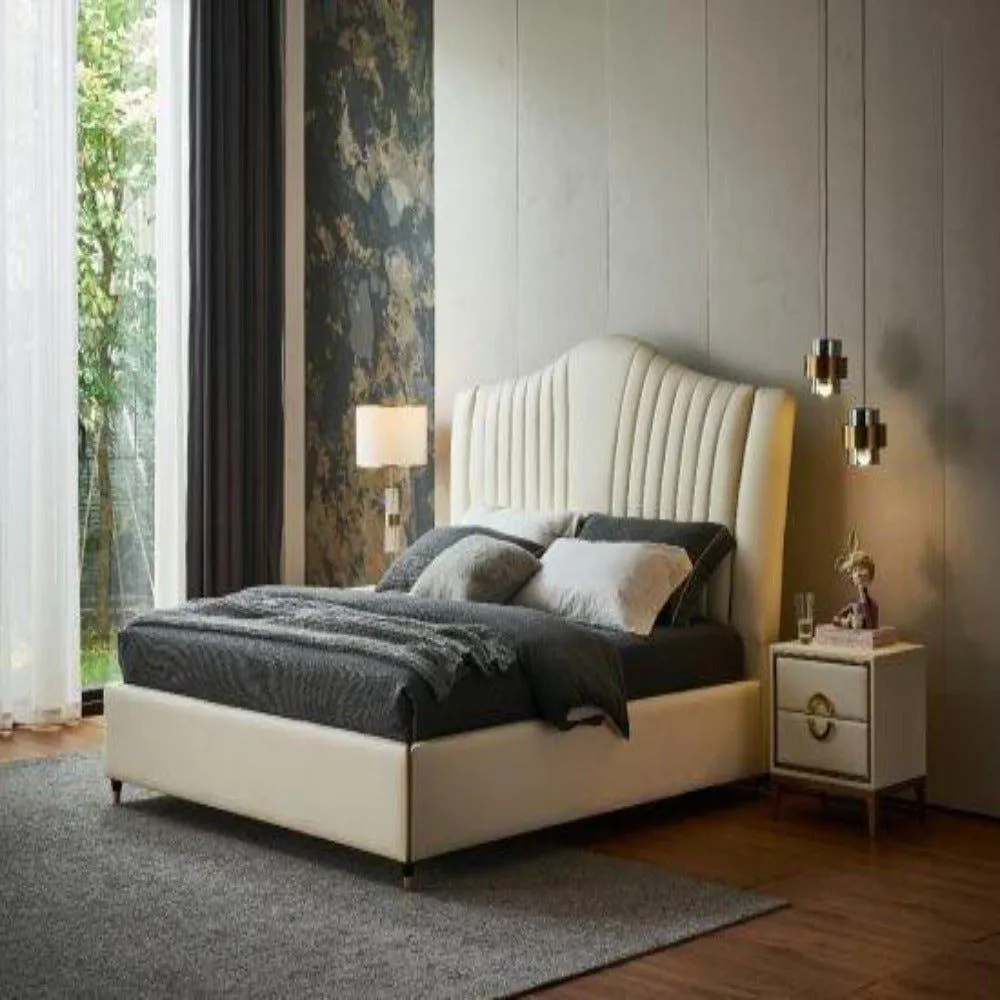 Practo Upholstered Bed with Storage In Leatherette