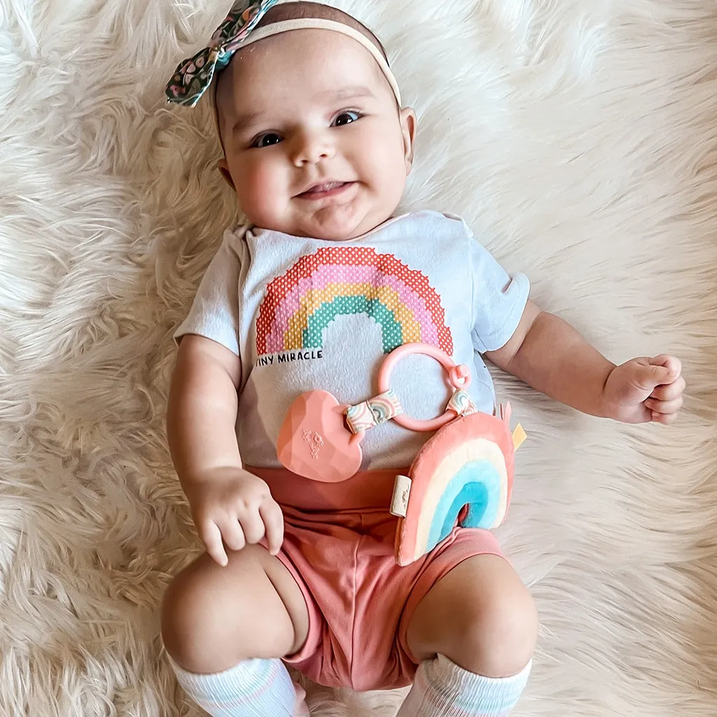 Rainbow Itzy Pal Plush   Teether
