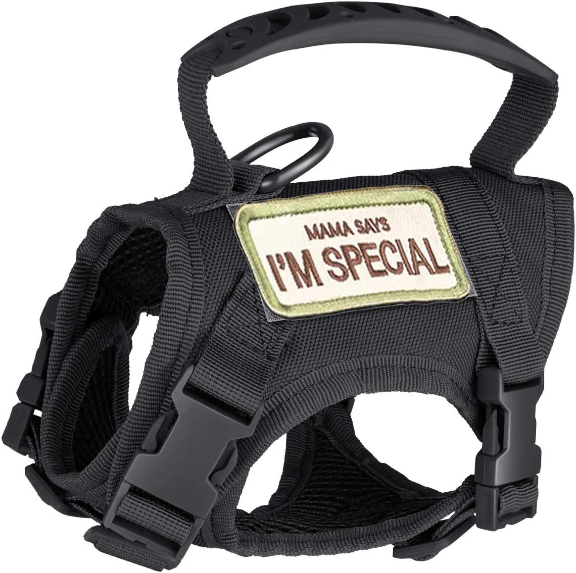 Tactical Small K9 / Cat Harness - Black
