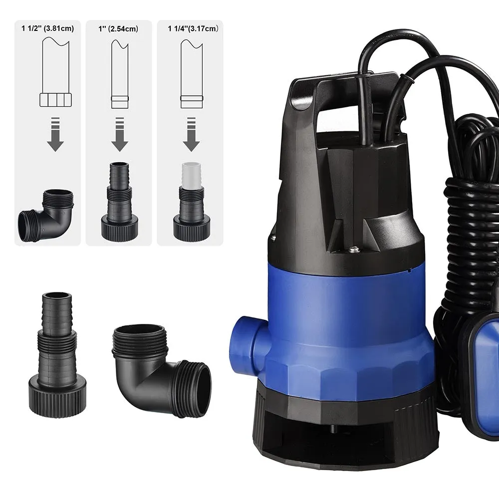 TheLAShop Submersible Dirty Water Pump w/ Float, 1HP