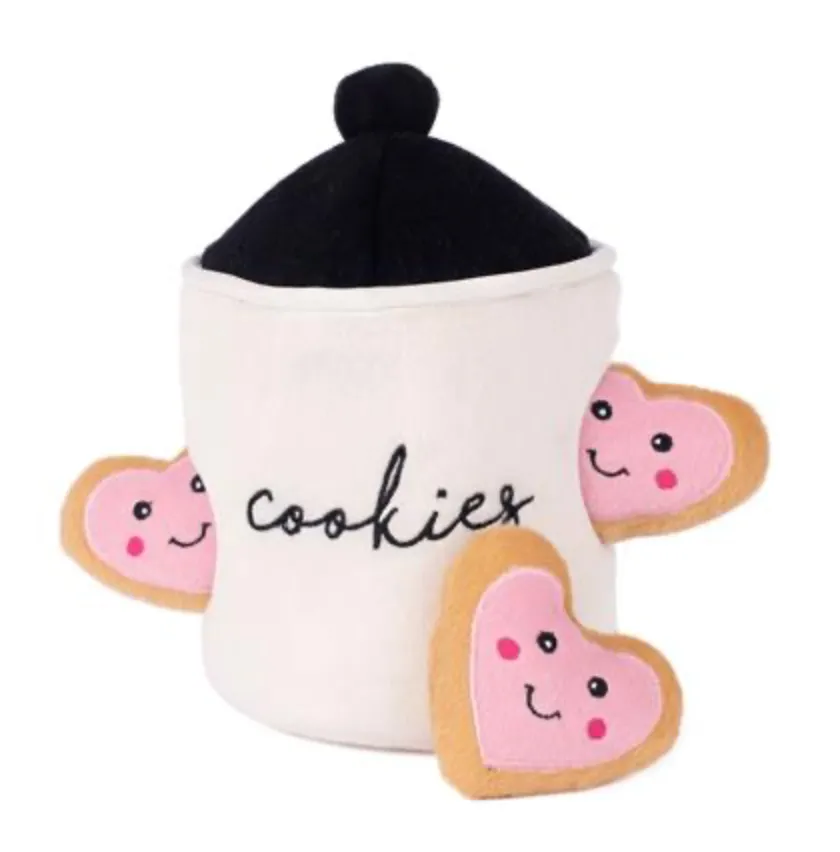 Zippy Paws Valentine Burrow Cookie Jar